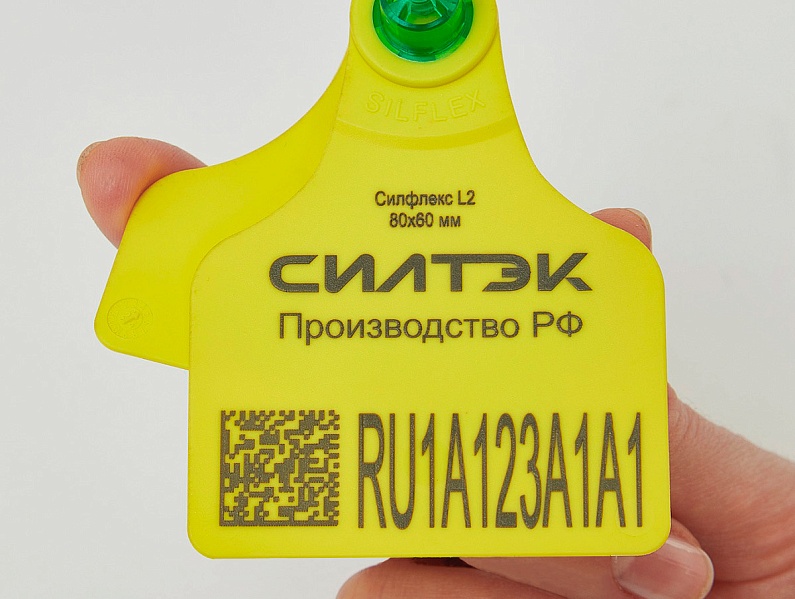 Ушная бирка "Силфлекс® L2" (80х60 мм)