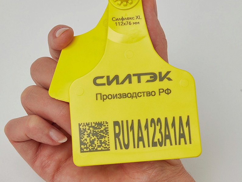 Ушная бирка "Силфлекс® XL (112х76 мм)